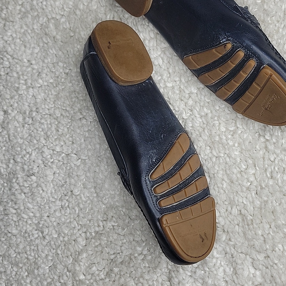 Salvatore ferragamo Ganachi navy leather driving loafers/shoes size 7 - Picture 5 of 16